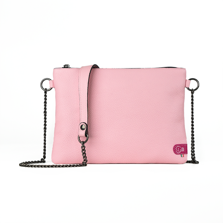 Pochette con Tracolla In Vera Pelle SLim®️