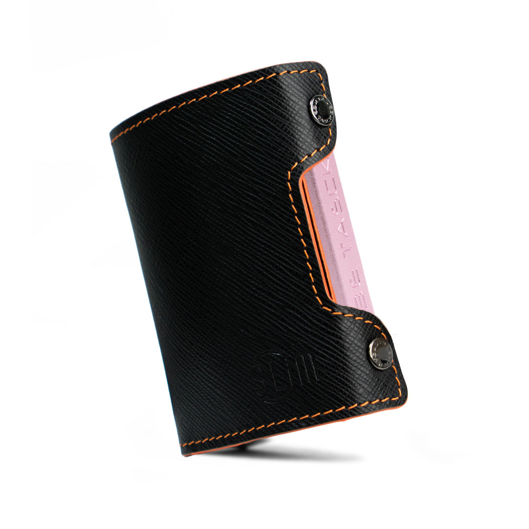 Be Tasck Saffiano Nero e Arancio