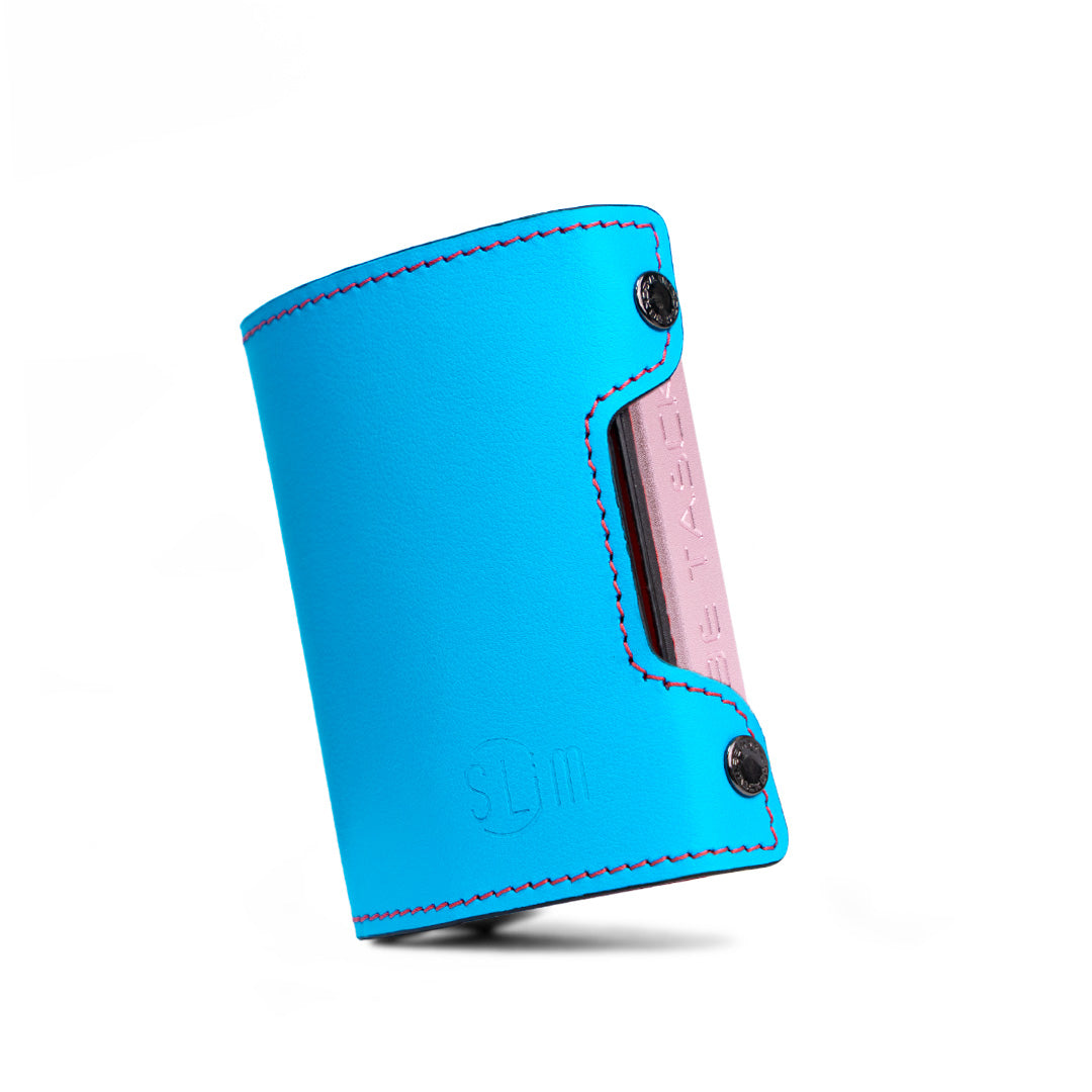 Be Tasck Pelle Liscia Azzurro e Rosso