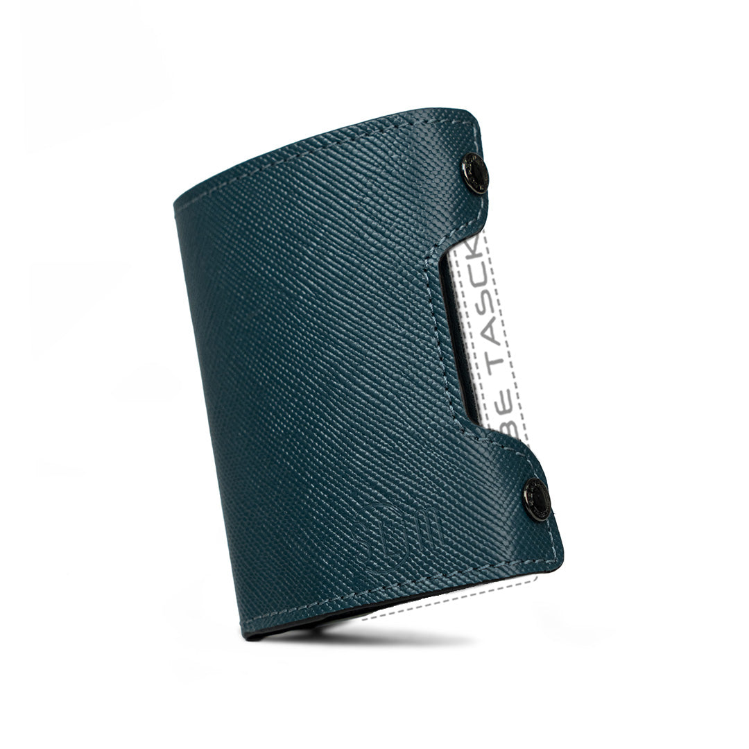 Cover in Pelle Be Tasck Saffiano Petrolio