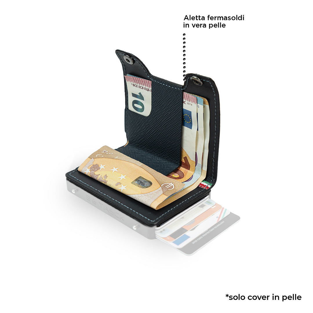 Cover in Pelle Be Tasck Saffiano Petrolio