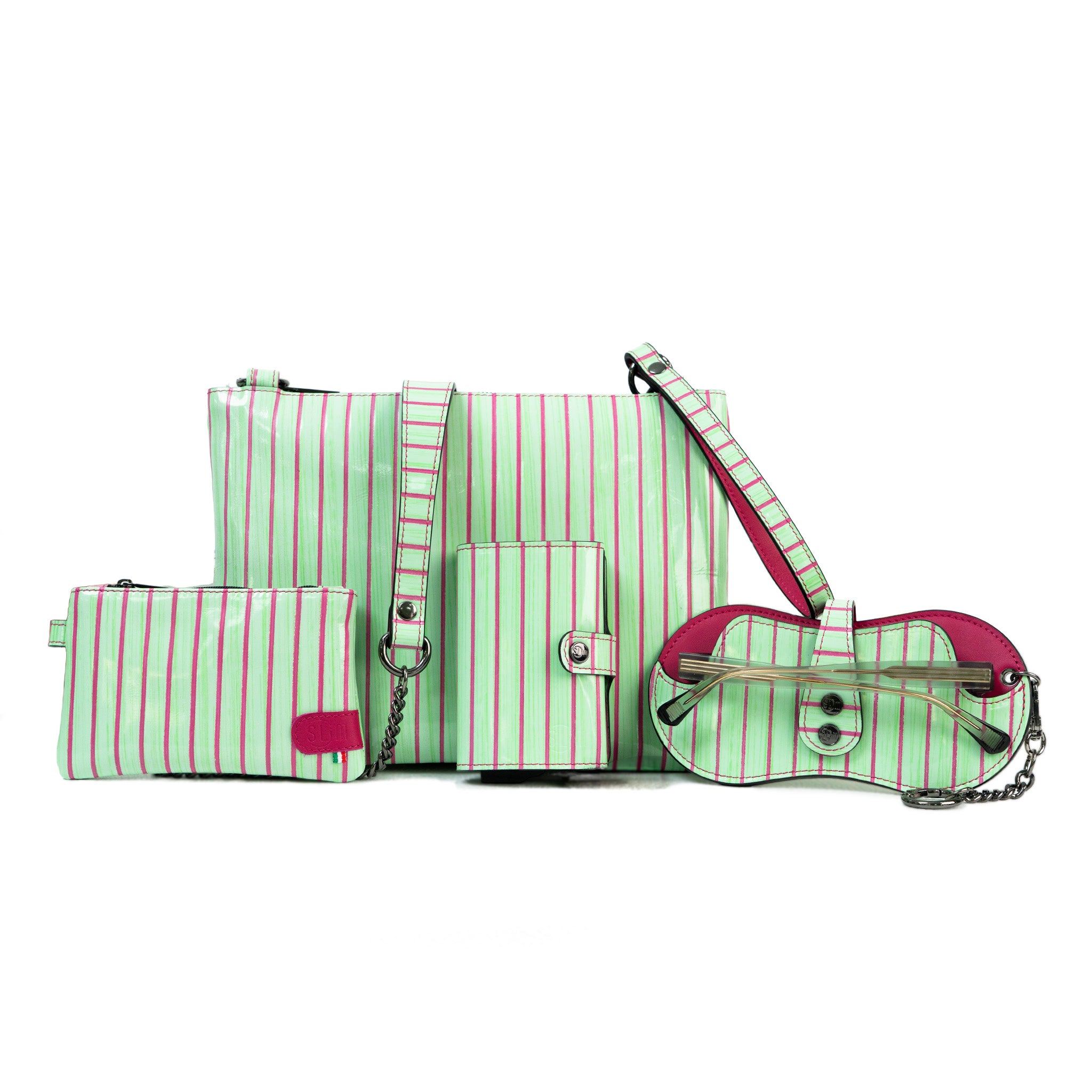Set Lollipop Verde e Fucsia