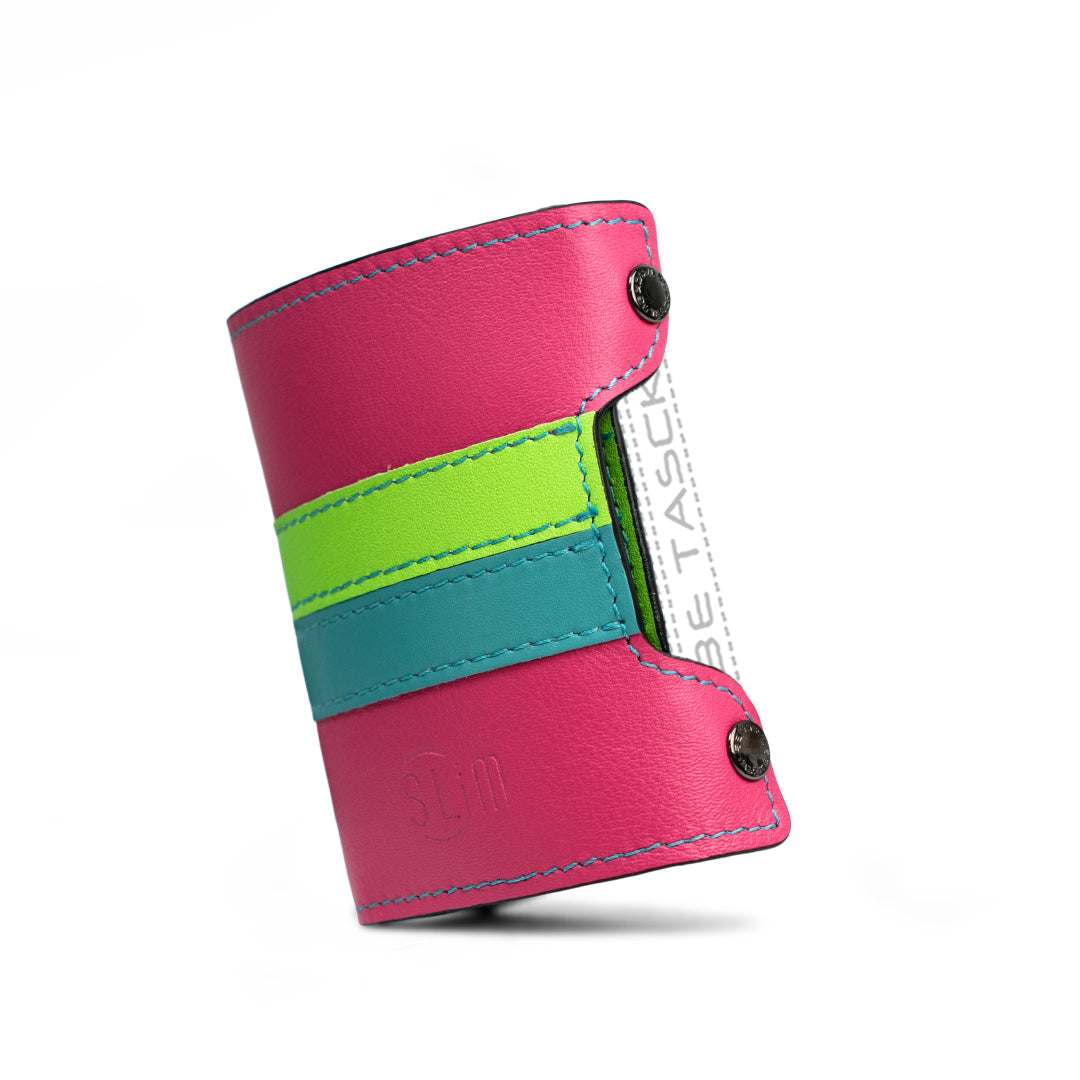 Cover in Pelle Bicolor Fucsia Multicolor