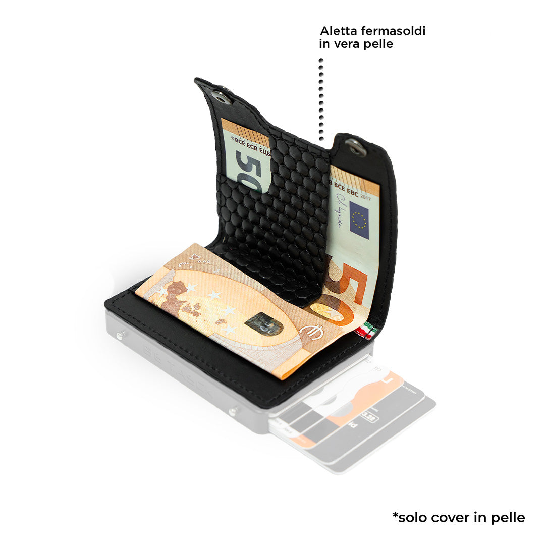 Cover in Pelle Be Tasck Bolle Nero
