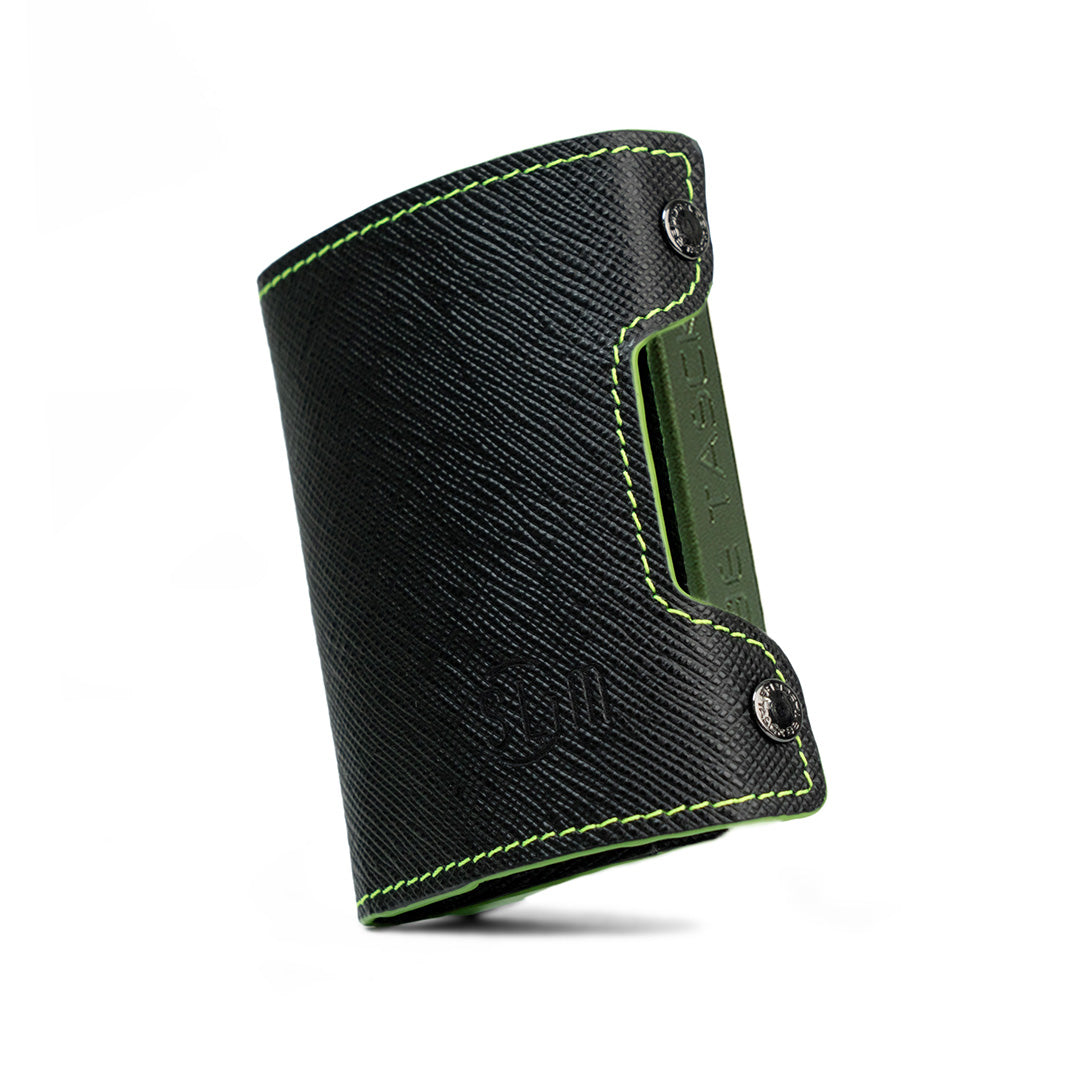 Be Tasck Saffiano Nero e Verde