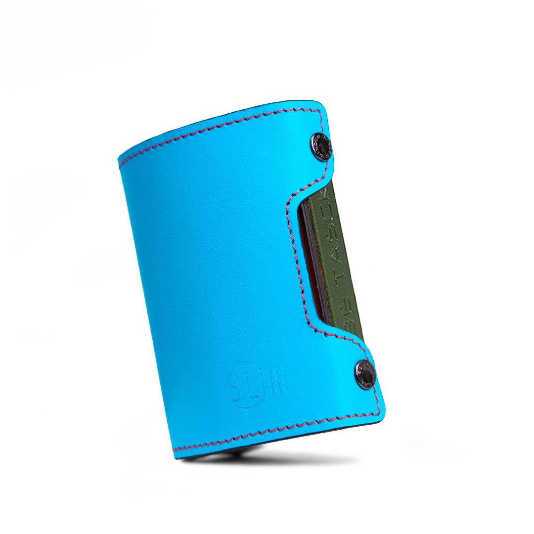 Be Tasck Pelle Liscia Azzurro e Rosso